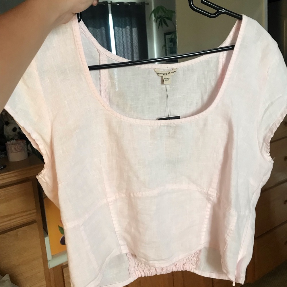 New GUESS Cropped Corset Top, Size L